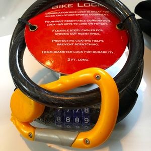 Nice Bike lock and compass